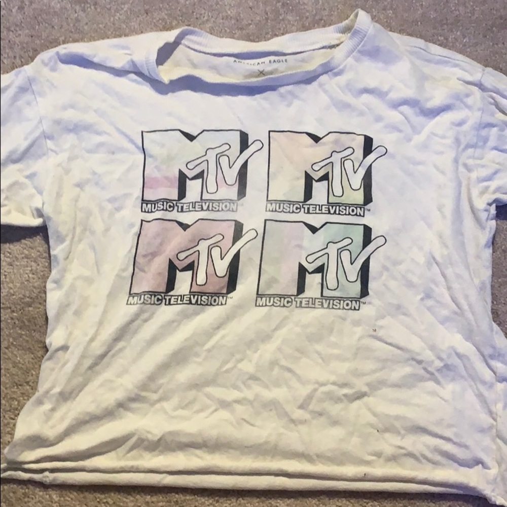 Faded MTV crop top
